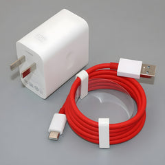 OnePlus Original Charger (65W Charger + Cable Type C Fast Charging)